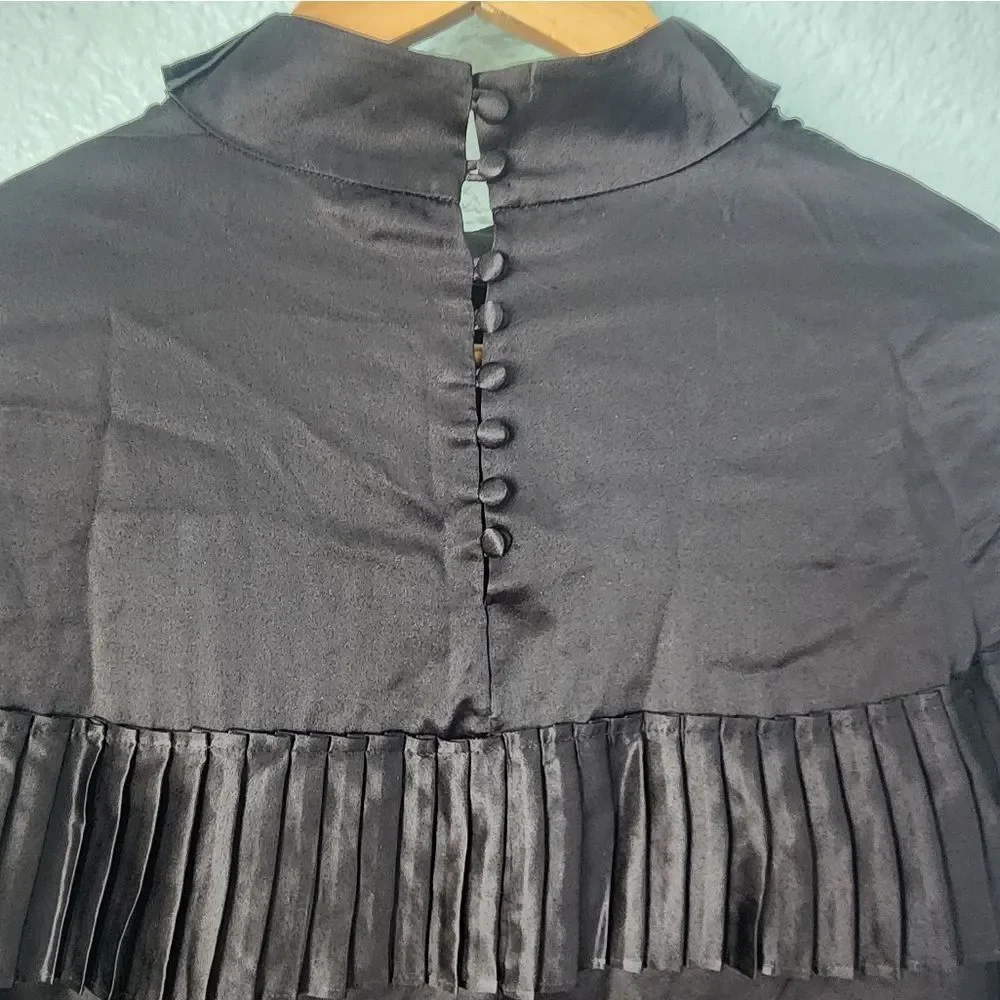 Frame Denim Black Ruffle Dress - Picture 14 of 15